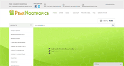 Desktop Screenshot of peaknootropics.com